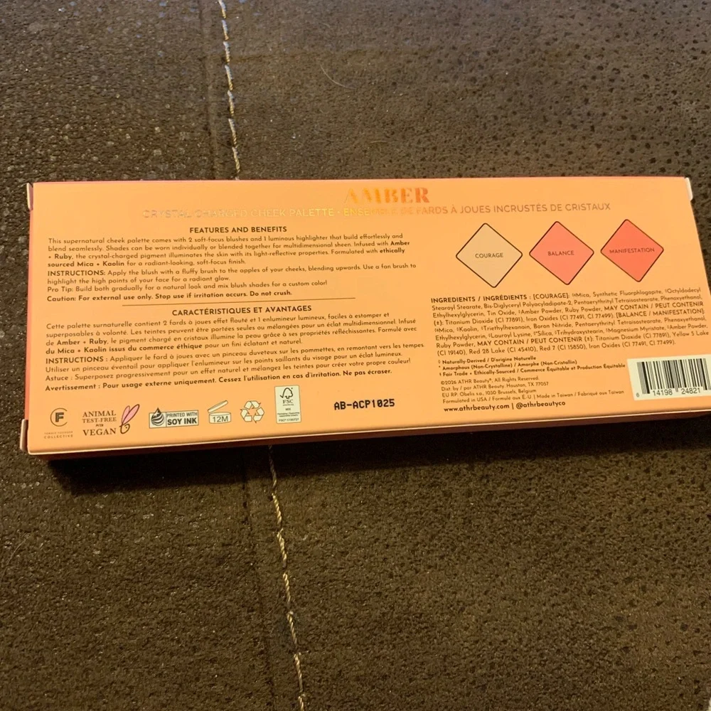 Aether ATRH BEAUTY Crystal Charged Cheek Palette